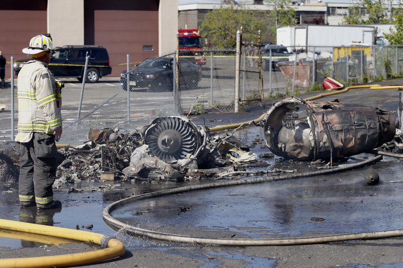 Learjet Crashes Near Building on Landing Approach at Teterboro Airport Near New York City