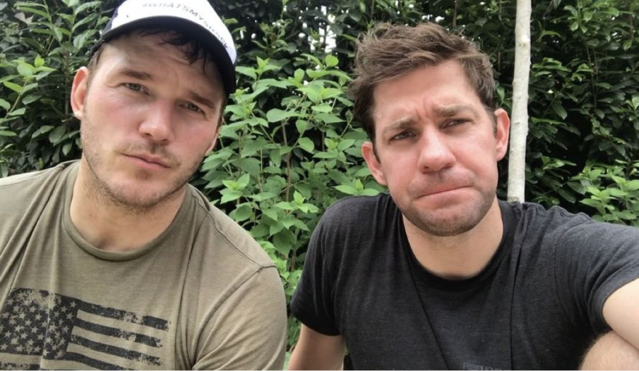 Chris Pratt and John Krasinski celebrate Memorial Day by completing the Murph Challenge