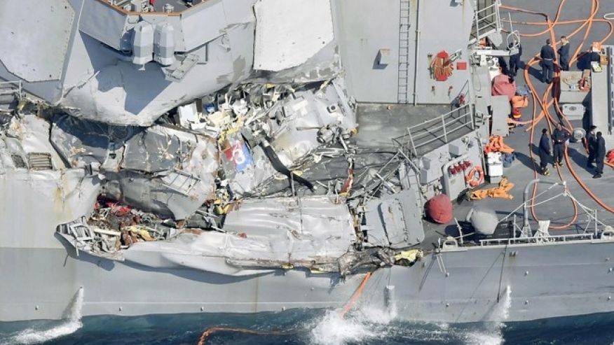 ‘A number of the missing Sailors’ from the USS Fitzgerald found dead in the flooded compartments