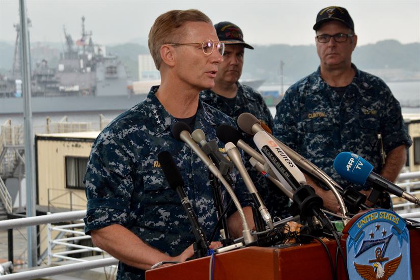U.S. 7th Fleet Commander praises heroism of Fitzgerald’s crew after collision with merchant vessel