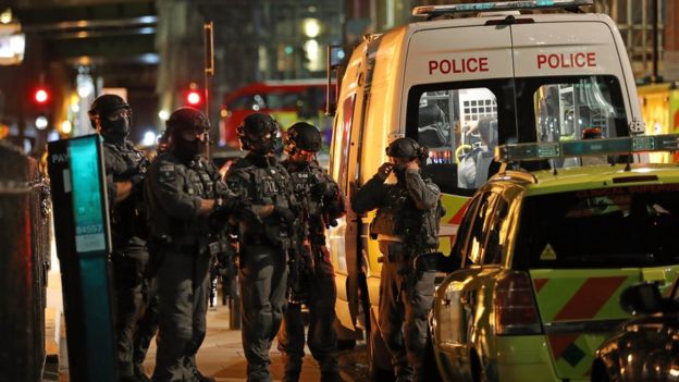 Terrorist attacks in London: Van runs over pedestrians on London bridge, stabbing in Borough Market