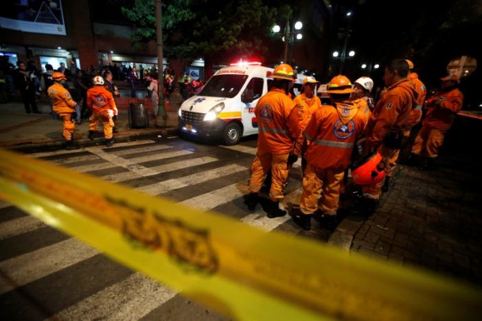 Explosion in Bogota shopping center kills three, wounds nine