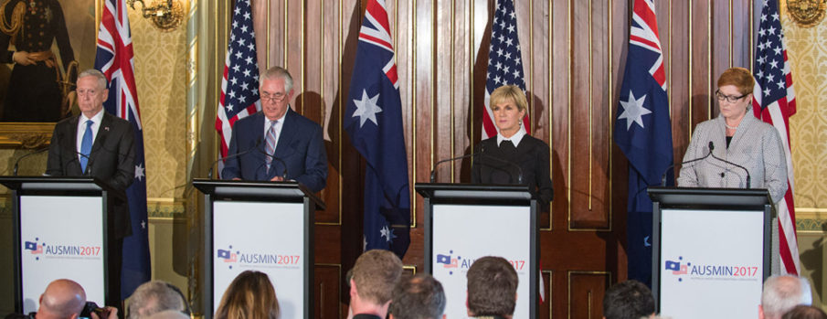 American and Australian officials meet to discuss threats in the Pacific, War on Terror