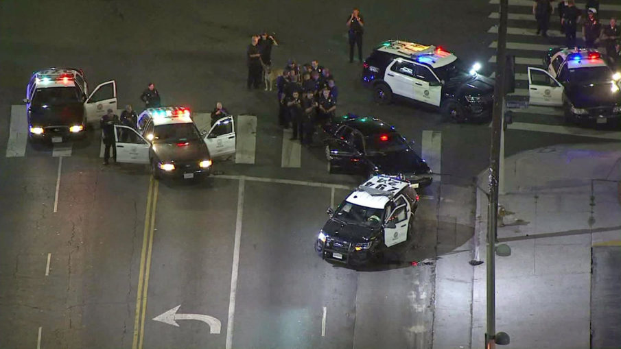 One of the LAPD cruisers allegedly stolen by cadets was driven more than 1,000 miles, sources say