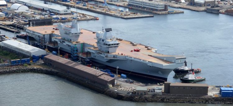 Britain’s Aircraft Carrier Queen Elizabeth Begins Sea Trials