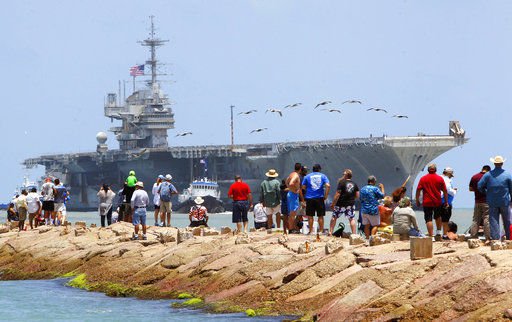 USS Independence completes its last voyage – Towed to Brownsville Texas