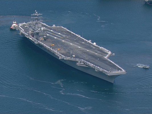 Watch: USS Nimitz Strike Group Steams Out on Six Month Deployment!