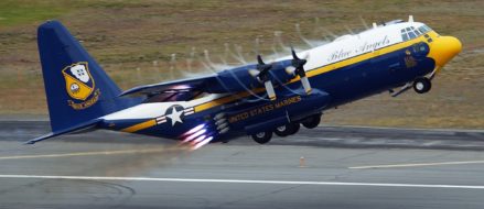 Fat Albert returns to duty for the US Navy Blue Angels Flight Team!