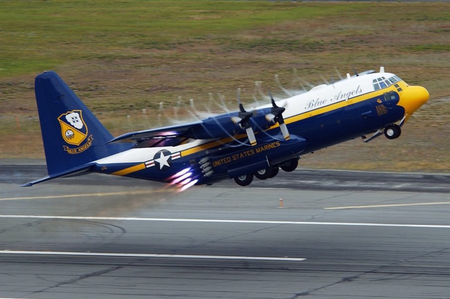 Fat Albert returns to duty for the US Navy Blue Angels Flight Team!