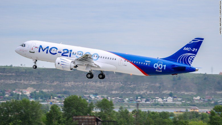 Watch: New Russian-made Irkut MC-21-300 Jetliner takes first flight