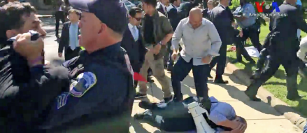 2 men arrested in Turkish embassy protest case