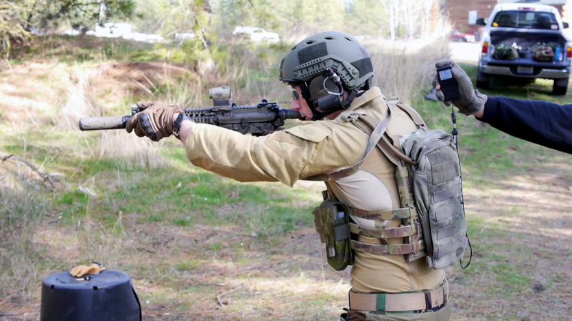 Watch: Practicing reloads using the MK18 CQBR