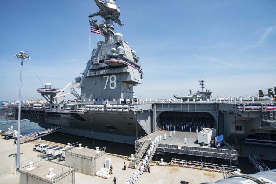 President Trump, SECDEF Mattis, oversee commissioning of America’s newest super carrier: the USS Gerald R. Ford