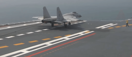 Watch: Chinese Aircraft Carrier Liaoning conducting flight operations