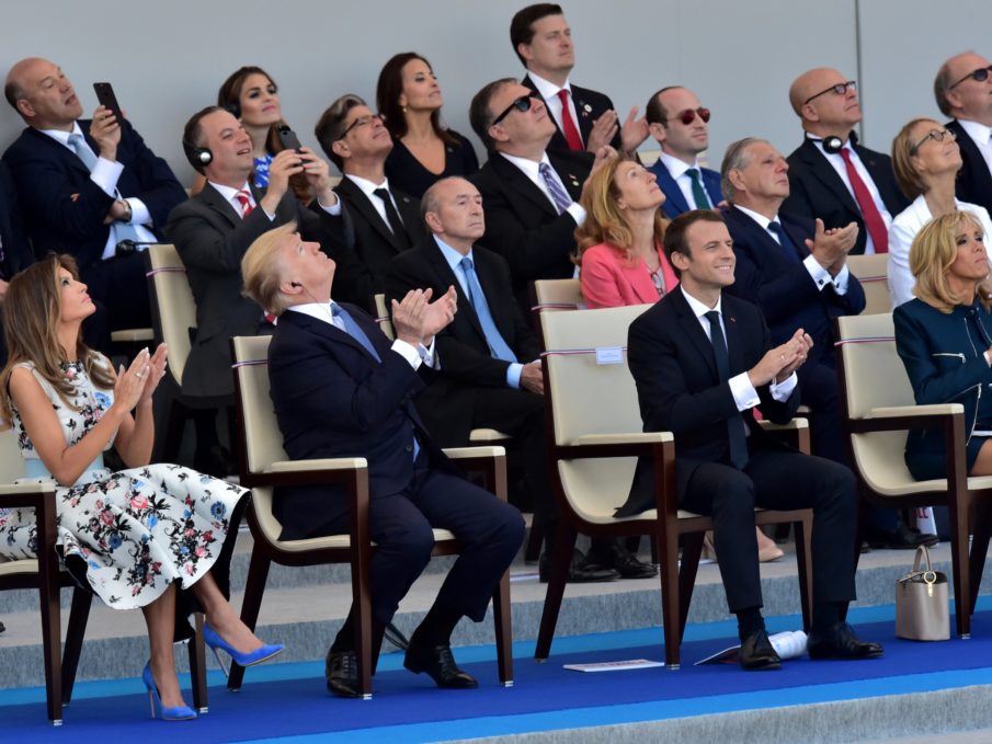 Tanks, troops, and Donald Trump — see photos from this year’s Bastille Day in France