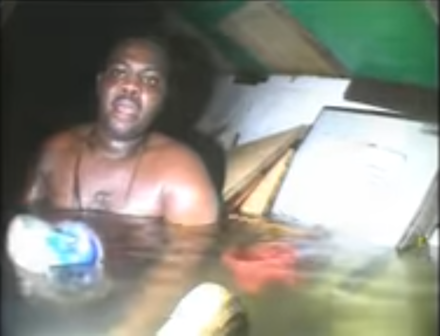 Watch the dramatic footage of a man found alive by recovery divers in a shipwreck at the bottom of the sea