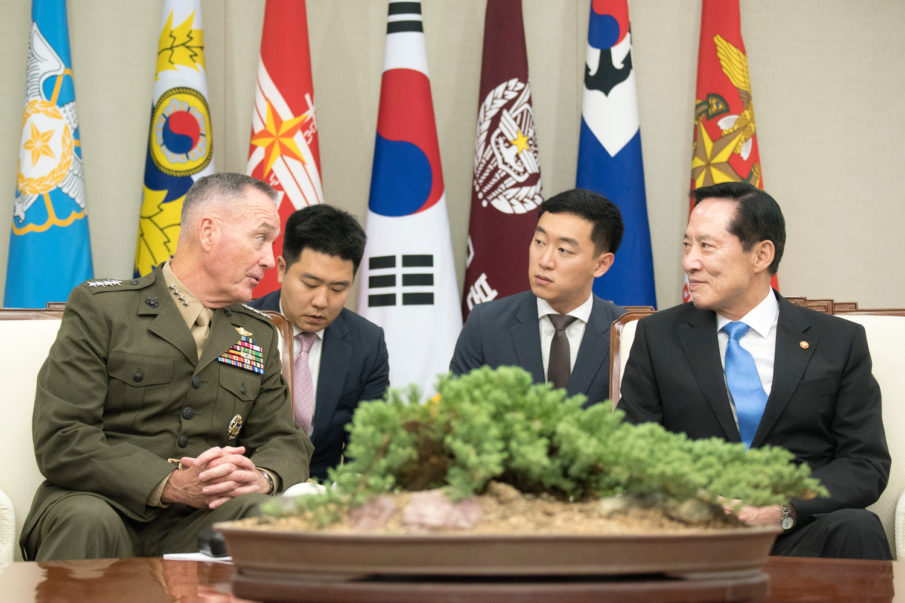 Dunford: Planned military exercises with South Korea ‘not negotiable,’ despite Chinese complaints