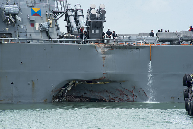 Sailors remains found in flooded compartments of the USS John S. McCain