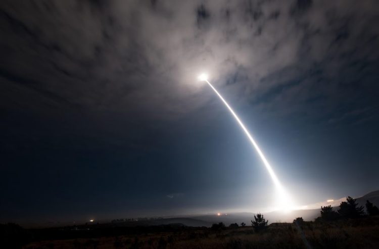 Picture of the Day: Minuteman III Intercontinental Ballistic Missile (ICBM) Launches Into the Night Sky