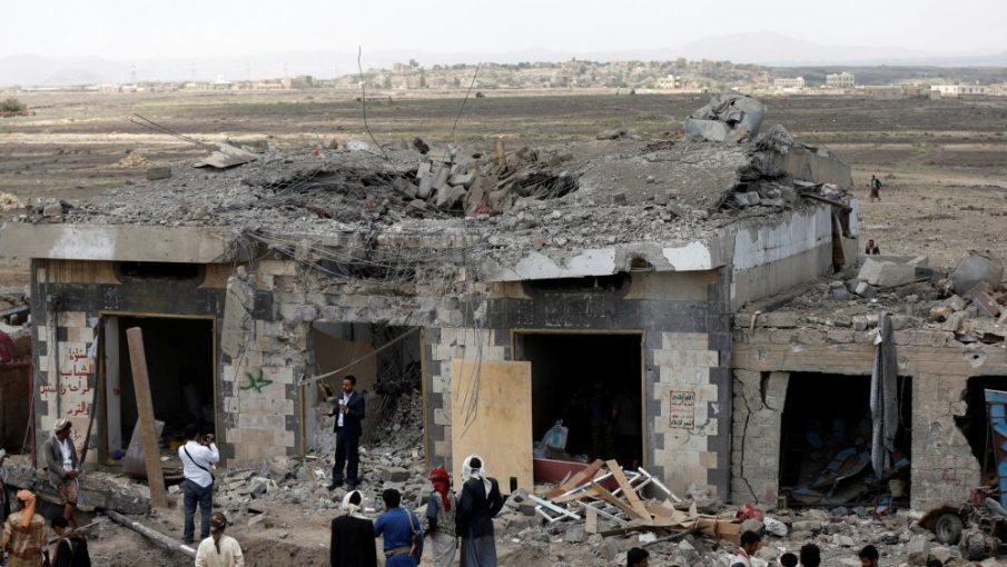 Yemen air raid kills at least 12, including six children