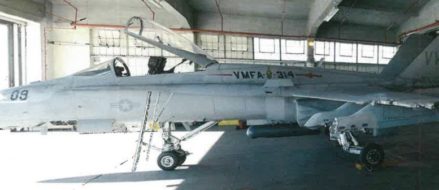 Photos: Damaged F-18 Hornet that made it back to base