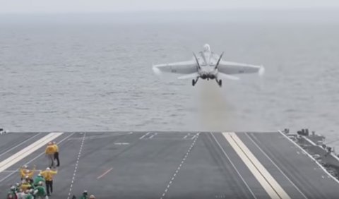 Watch: The Navy’s newest, most sophisticated aircraft carrier land and launch its first aircraft