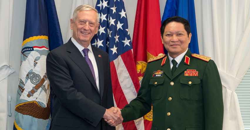 China bullies Vietnam into giving up its offshore drilling; Vietnam responds by forming defense agreement with the U.S.