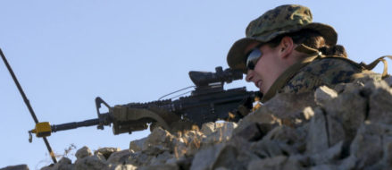 Watch: The Marine Corps’ first female Infantry Officer training in 29 Palms