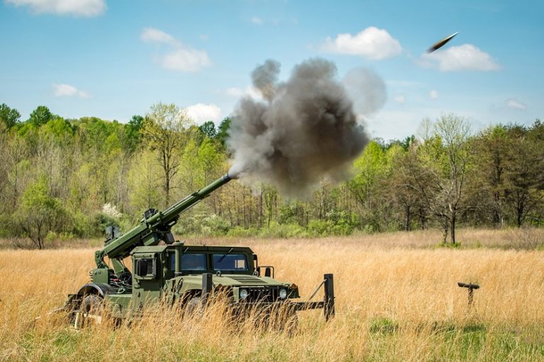 New Hawkeye Howitzer’s reduced recoil allows for Humvee, pickup truck mounting