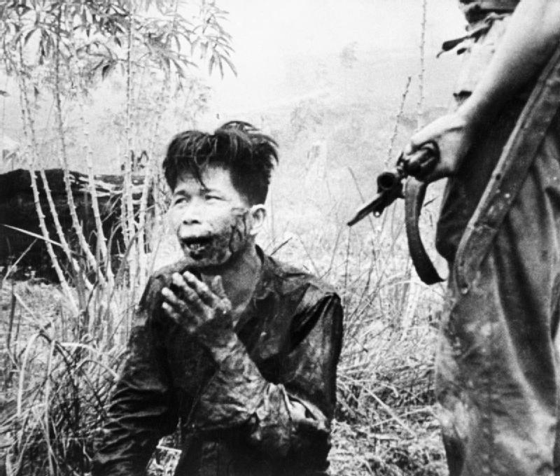 Captured terrorist in Malaya