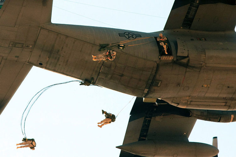 Friday Fun: Watch U.S. Army Paratroopers Jump Out of a Perfectly Good C-130