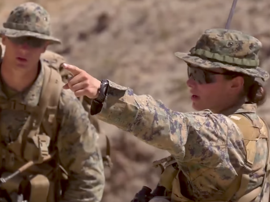 This is the Marine Corps’ first female infantry officer