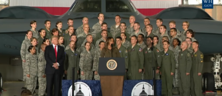 President Trump and First Lady address airmen in celebration of the Air Force’s 70th Birthday