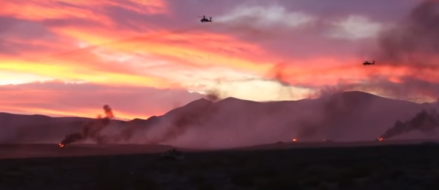 Watch: M1 Abrams tanks, Apache attack choppers, and Army Rangers converge in live fire training