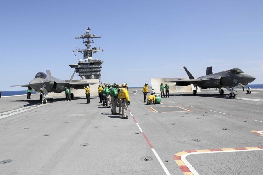 Watch: 1st F-35C takeoffs and landings on the USS Abraham Lincoln!