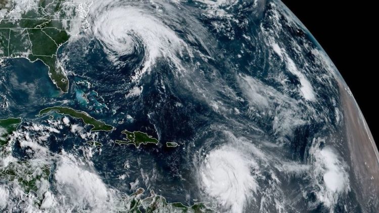 Hurricanes on Display from Space