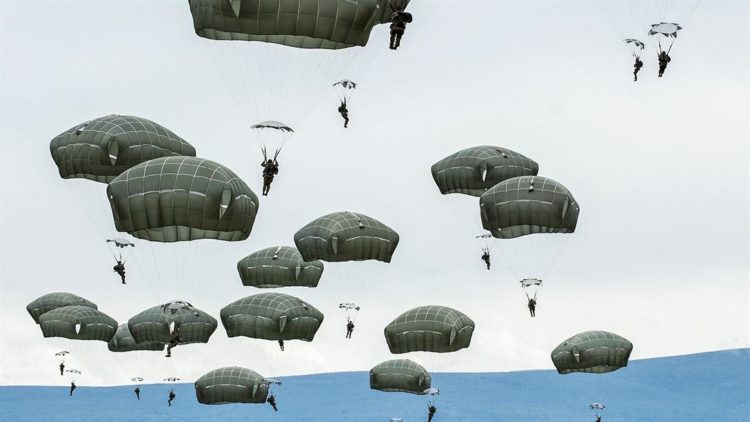 Picture of the Day: Soldiers after Jumping from a C-17 Globermaster III over Malemute Drop Zone