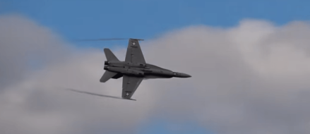 Watch: Did you know an F-18 Hornet could do this? Great aerial display!