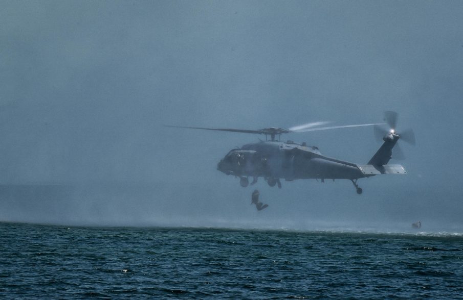 SOF Pic of the Day: Marine Raider helocast training