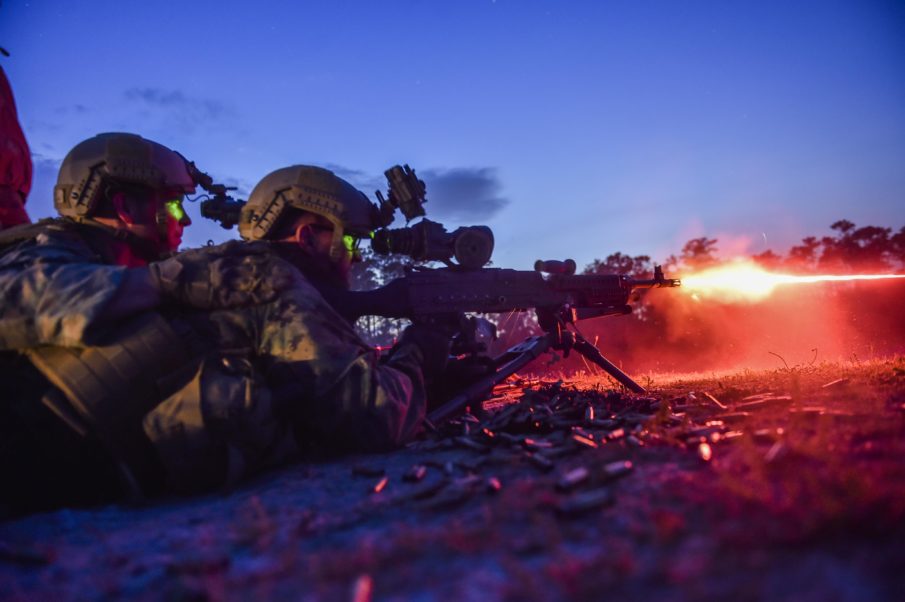 SOF Pic of the Day: Special Tactics Airmen join MARSOC night fire training