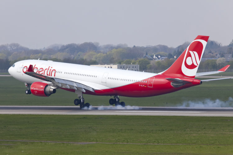 German Carrier Air Berlin will Cease Flight Operations by October 28th