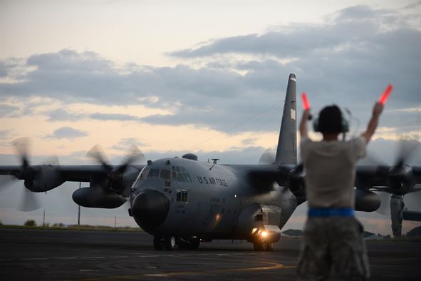 Watch: Air Force says goodbye to last active duty C-130H Hercules