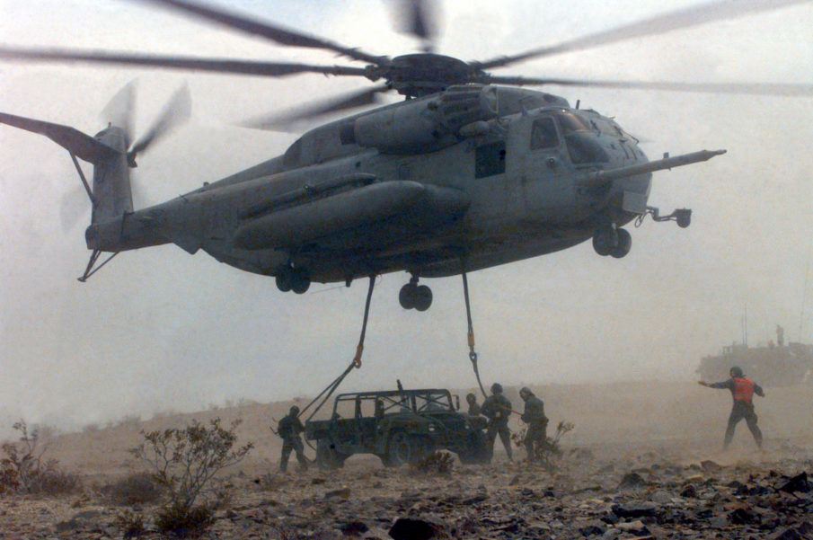 CH-53 Helicopter crashes in Okinawa Prefecture, Japan