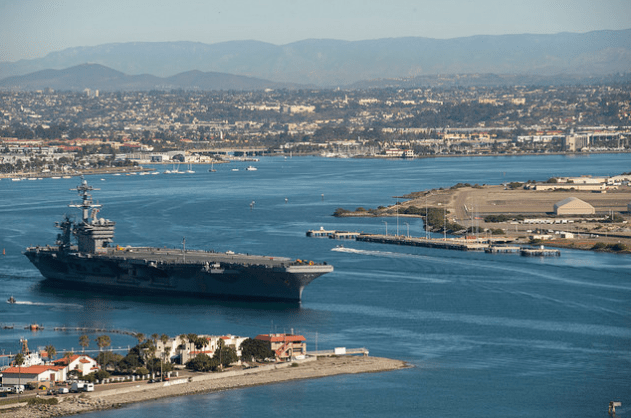 Watch: Man the rails! USS Theodore Roosevelt departs San Diego