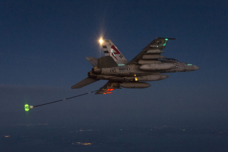 Picture of the Day: Night Flight Testing Low-FOD Drogue NAS Patuxent River