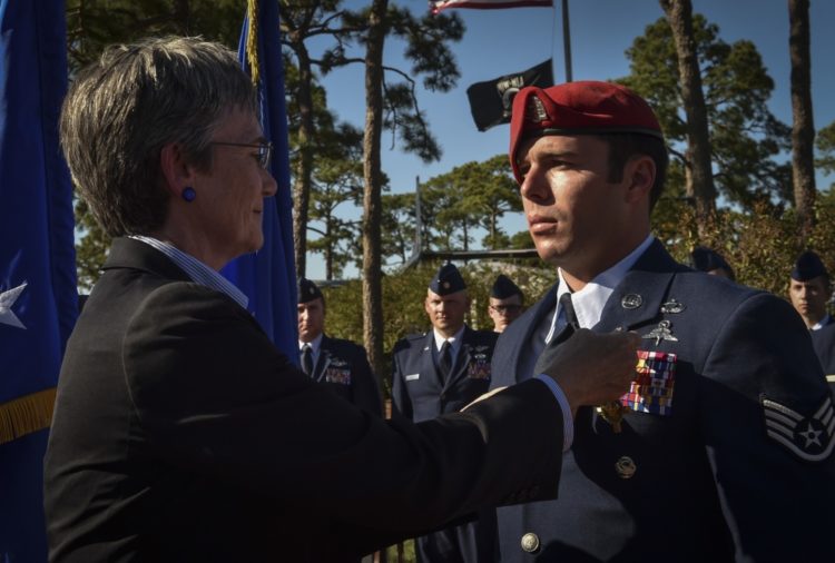 Air Force CCT Receives Air Force Cross For Valor in Afghanistan