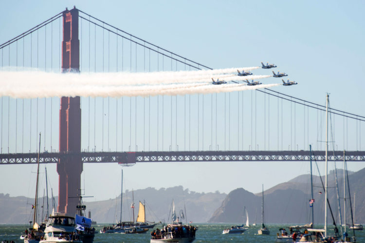 Picture of the Day: Blue Angels Fly Over San Francisco Bay