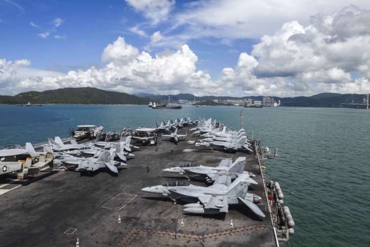 Picture of the Day: Hornets in Hong Kong USS Ronald Reagan CVN 76