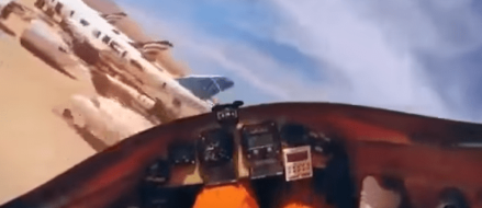 Watch: Experimental aircraft crashes – Wild ride somewhere in the desert!