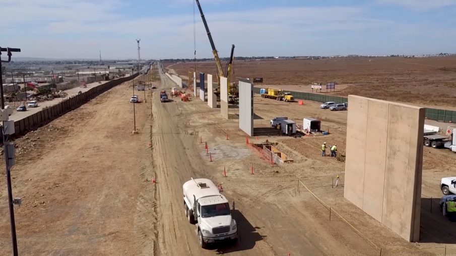 WALL: Trump border wall prototypes rolled out in San Diego